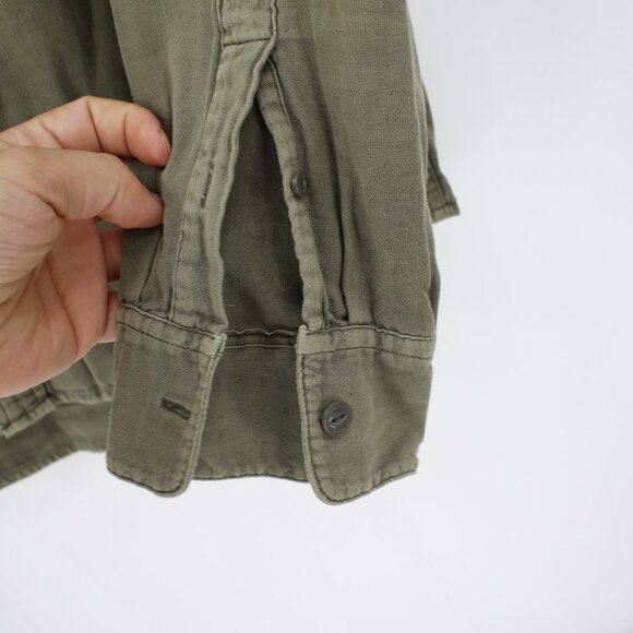 Buck Mason Olive Casual Button Down Shirt - Picture 3 of 13